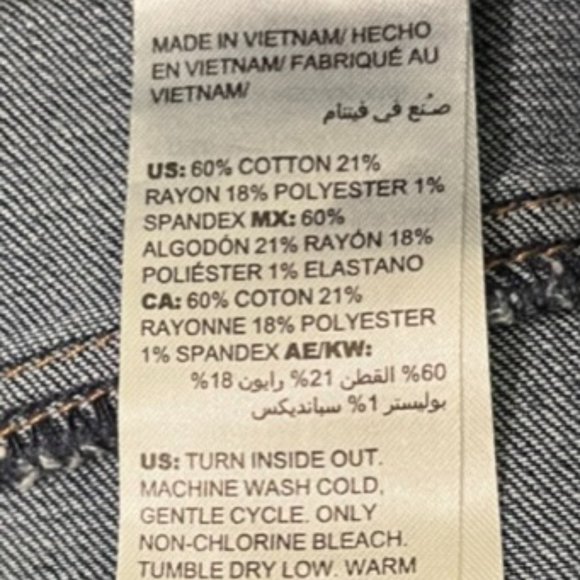 Chico's So Slimming Girlfriend Straight Leg Dark Denim Jean sz 1.5 (10) short - Picture 11 of 11